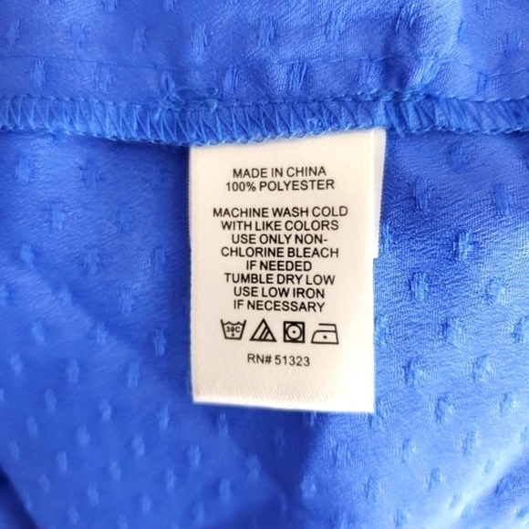 CeCe Sea Blue Ruffled Sleeve Blouse Size small - Picture 13 of 16